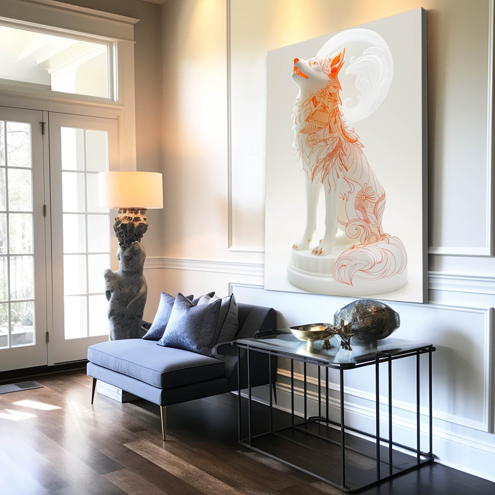 Wolf Art Geometric