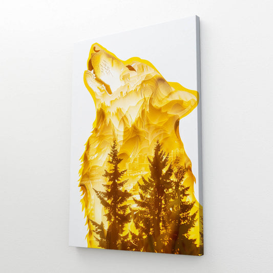 Wolf Art Gold