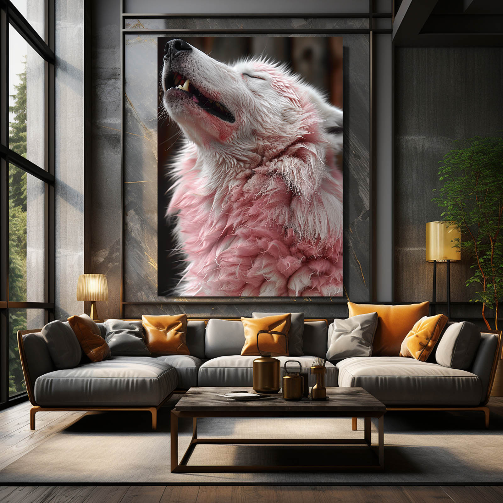 Wolf Art Pink