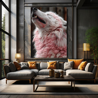 Wolf Art Pink