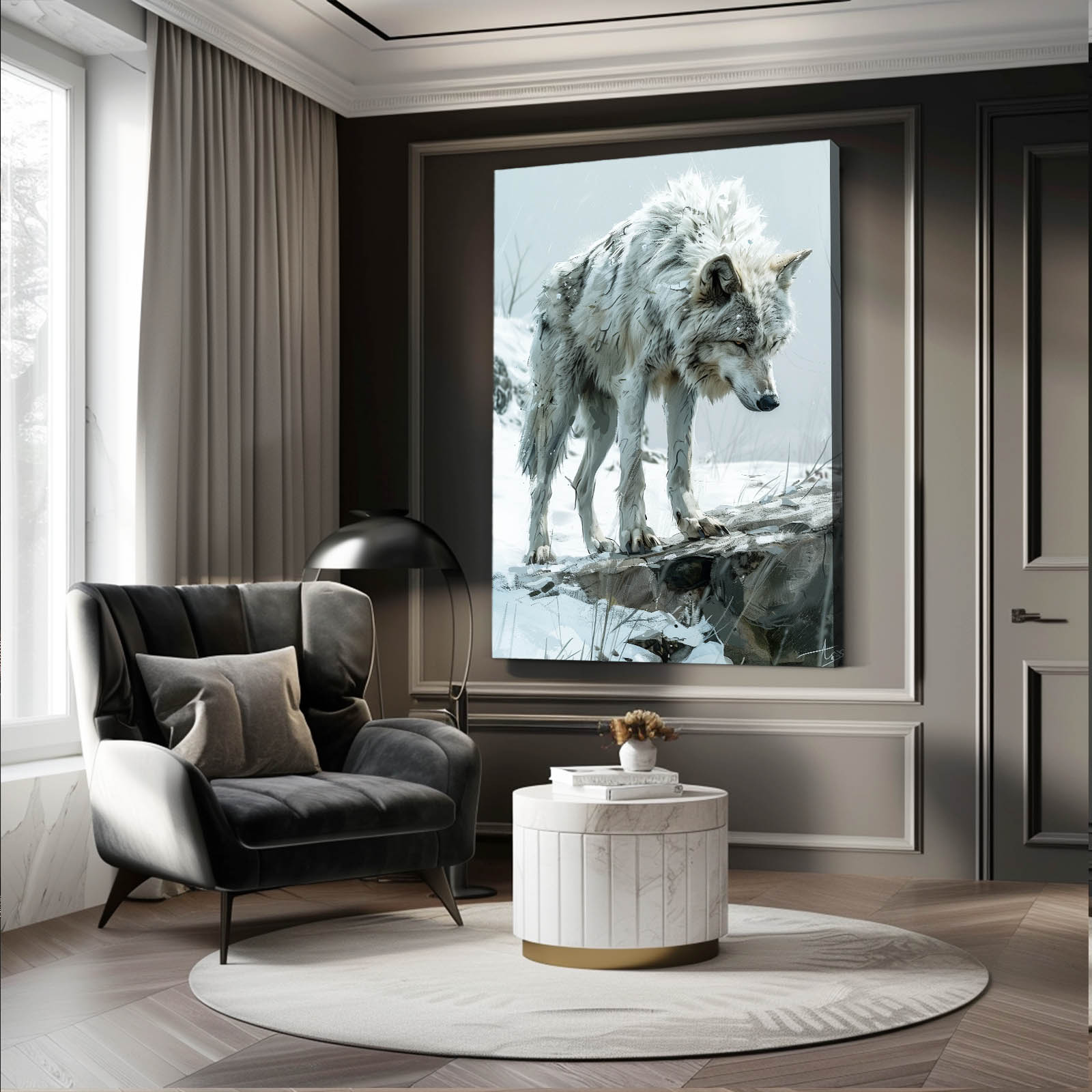 Wolf Art Standing