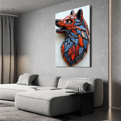 Wolf Geometric Art