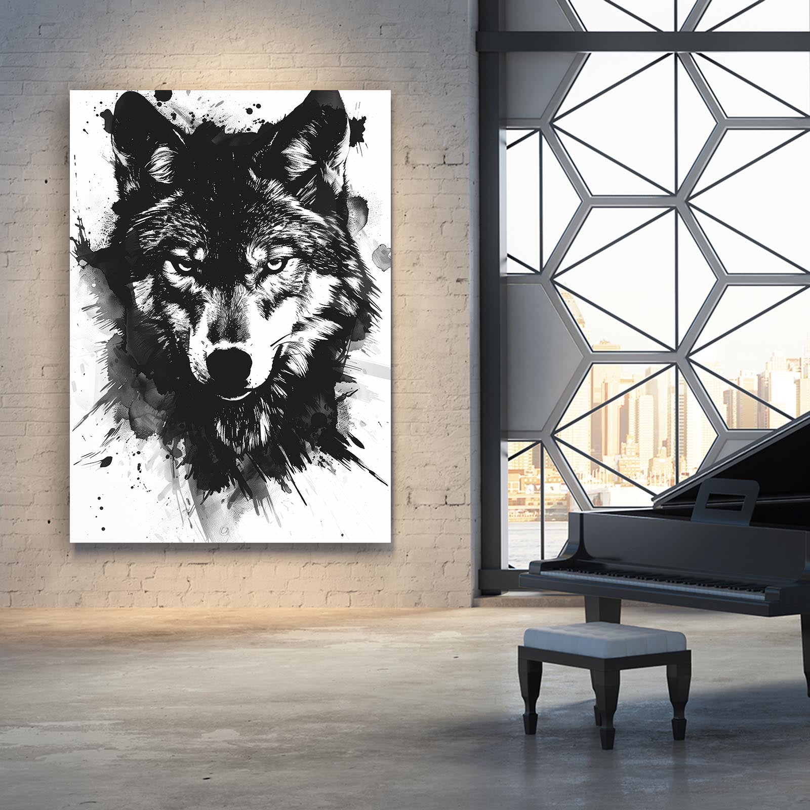 Wolf Ink Art