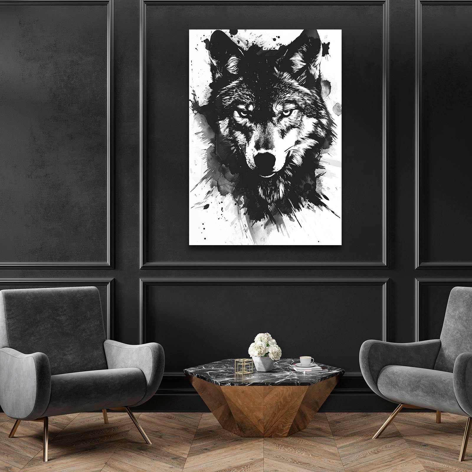 Wolf Ink Art