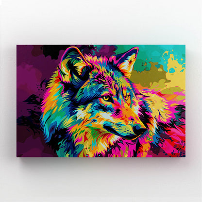 Wolf On Canvas