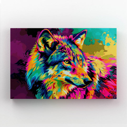 Wolf On Canvas