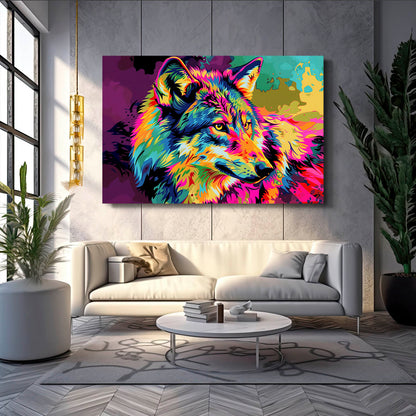 Wolf On Canvas