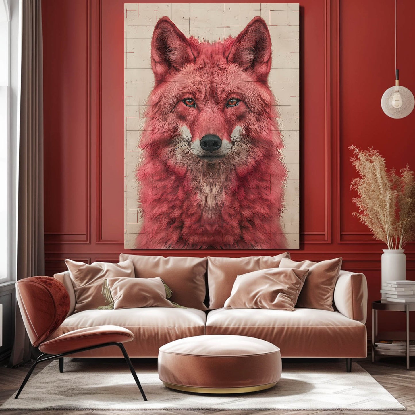 Wolf Pink Art
