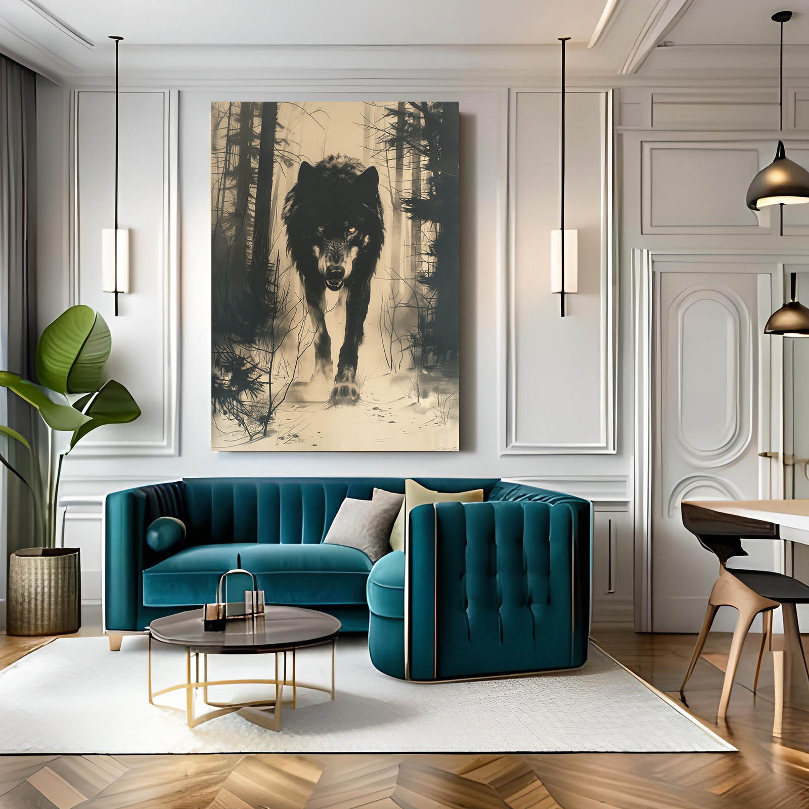 Wolf Vintage Art