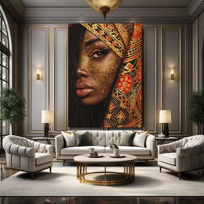 Women African Art Canvas