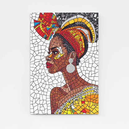 Women Face African Wall Art