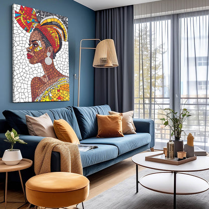 Women Face African Wall Art
