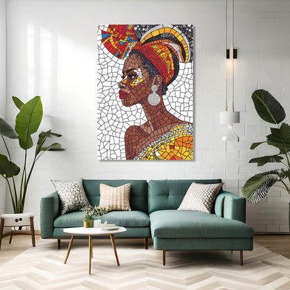 Women Face African Wall Art