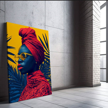 Women Turban African Wall Art