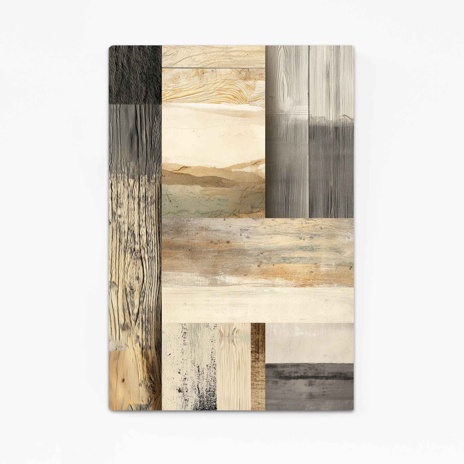 Wood Plank Patchwork Farmhouse Wall Art – wood plank patchwork farmhouse canvas print