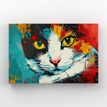 Yellow Eyes Cat Art