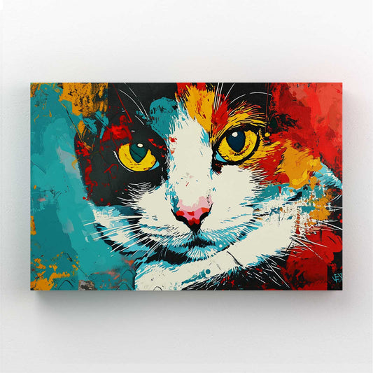 Yellow Eyes Cat Art