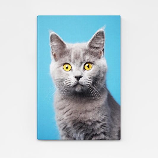 Yellow Eyes Cat Wall Art