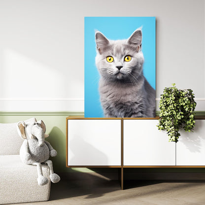Yellow Eyes Cat Wall Art