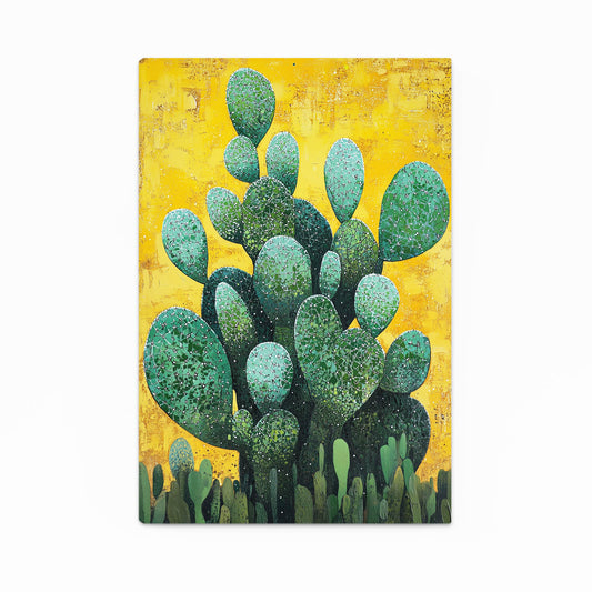 Yellow Field Paddles Cactus Prints – yellow field paddles cactus canvas print