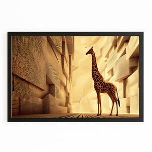 Yellow Giraffe Wall Decor