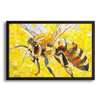 Yellow Mosaic Bee Art