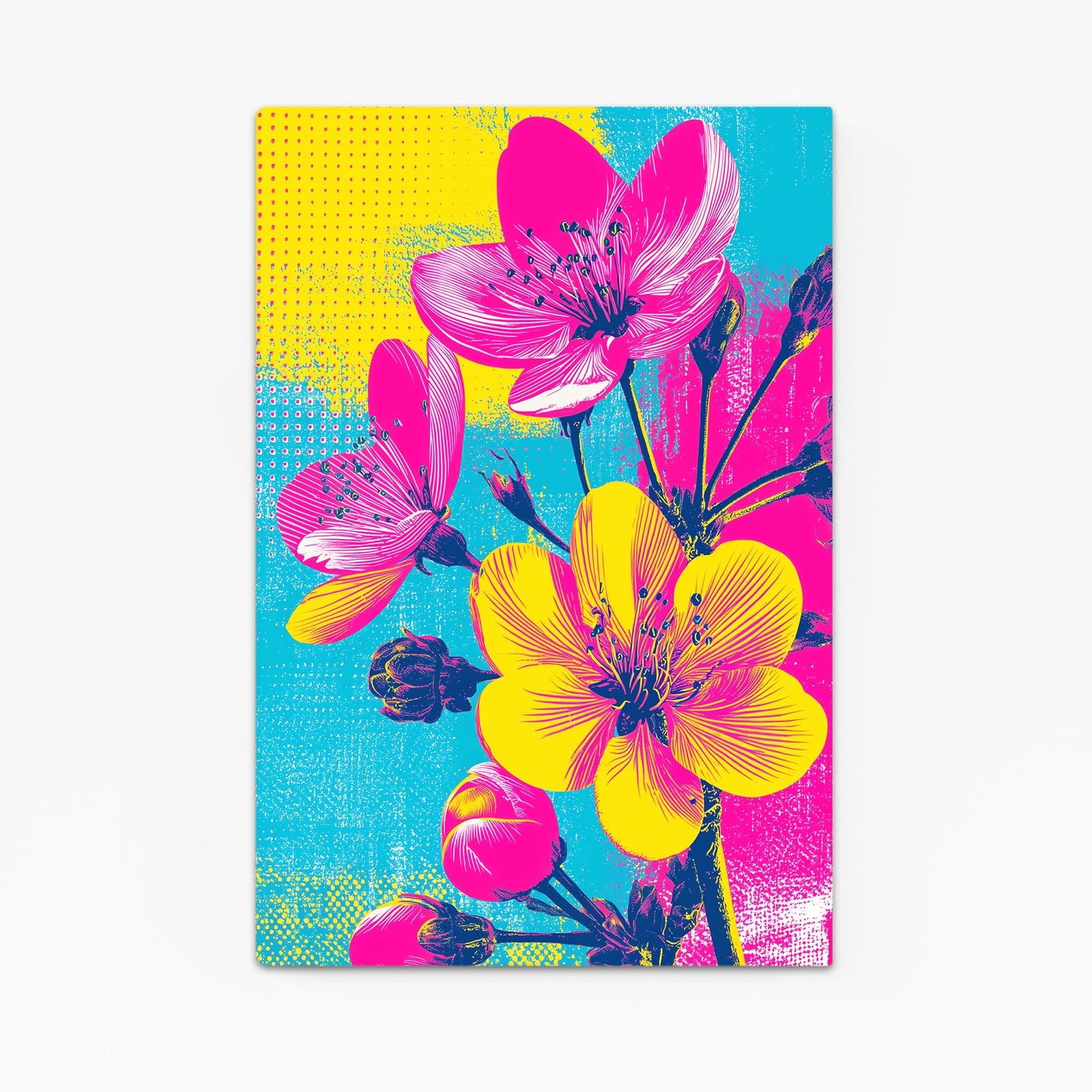 Yellow Pop Blooms Cherry Blossom Art – yellow pop blooms cherry blossom canvas print