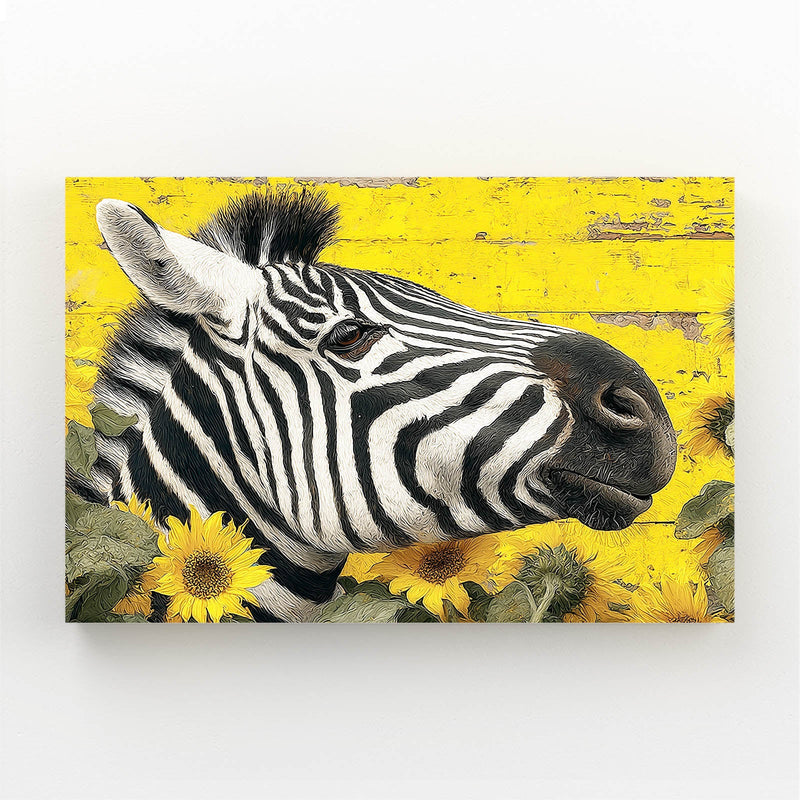 Yellow Zebra Prints – styled in a furnished interior