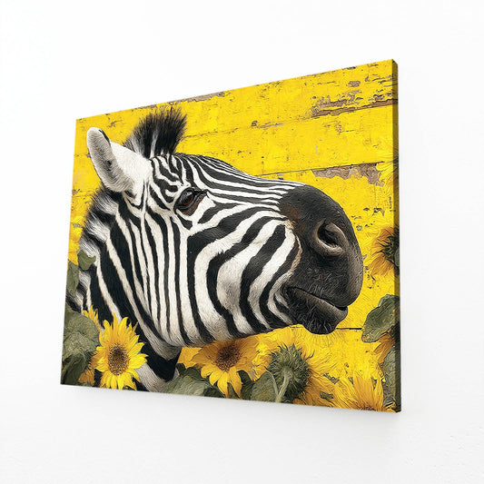 Yellow Zebra Prints – yellow canvas print