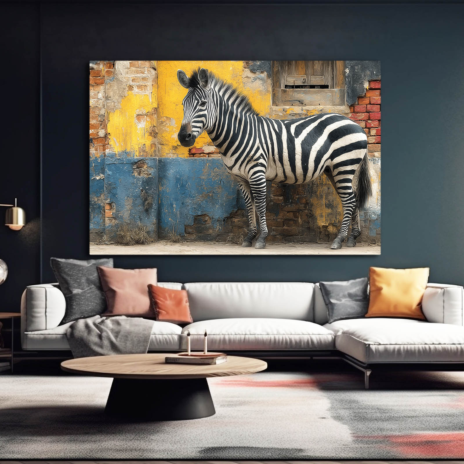 Zebra Prints – styled in a furnished interior