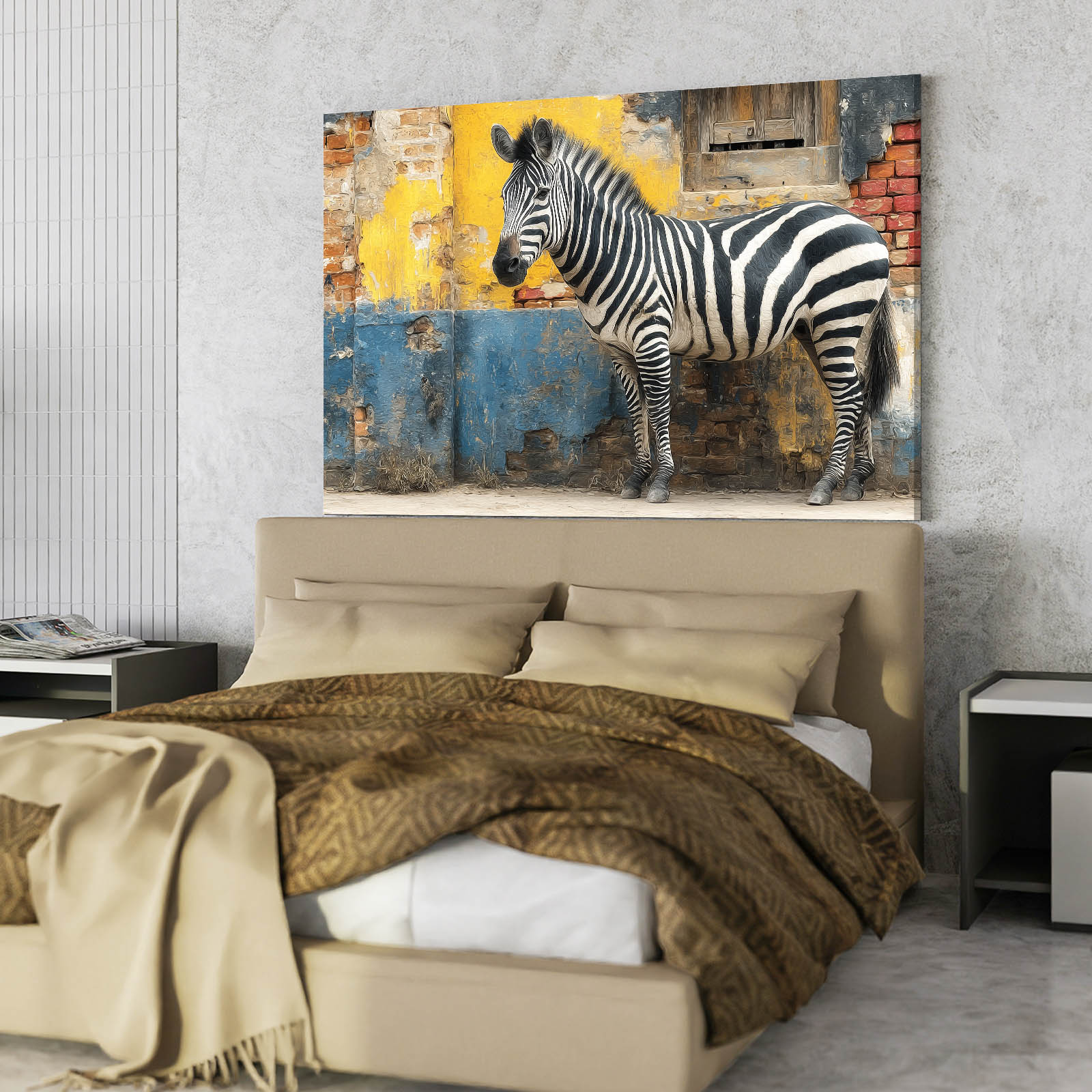 Zebra Prints – styled in a furnished interior
