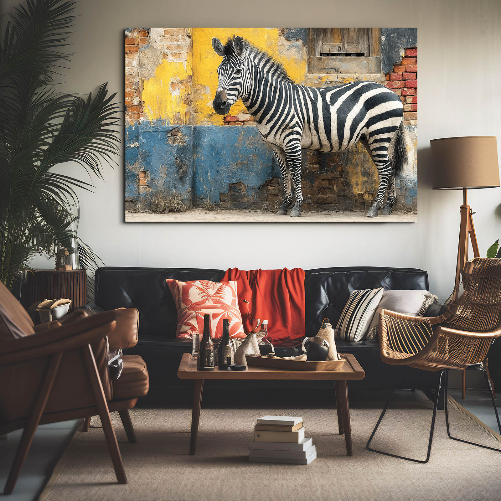 Zebra Prints – styled in a furnished interior