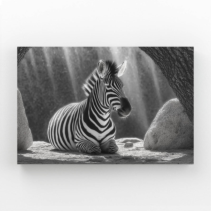 Zebra Wall Art – styled in a furnished interior