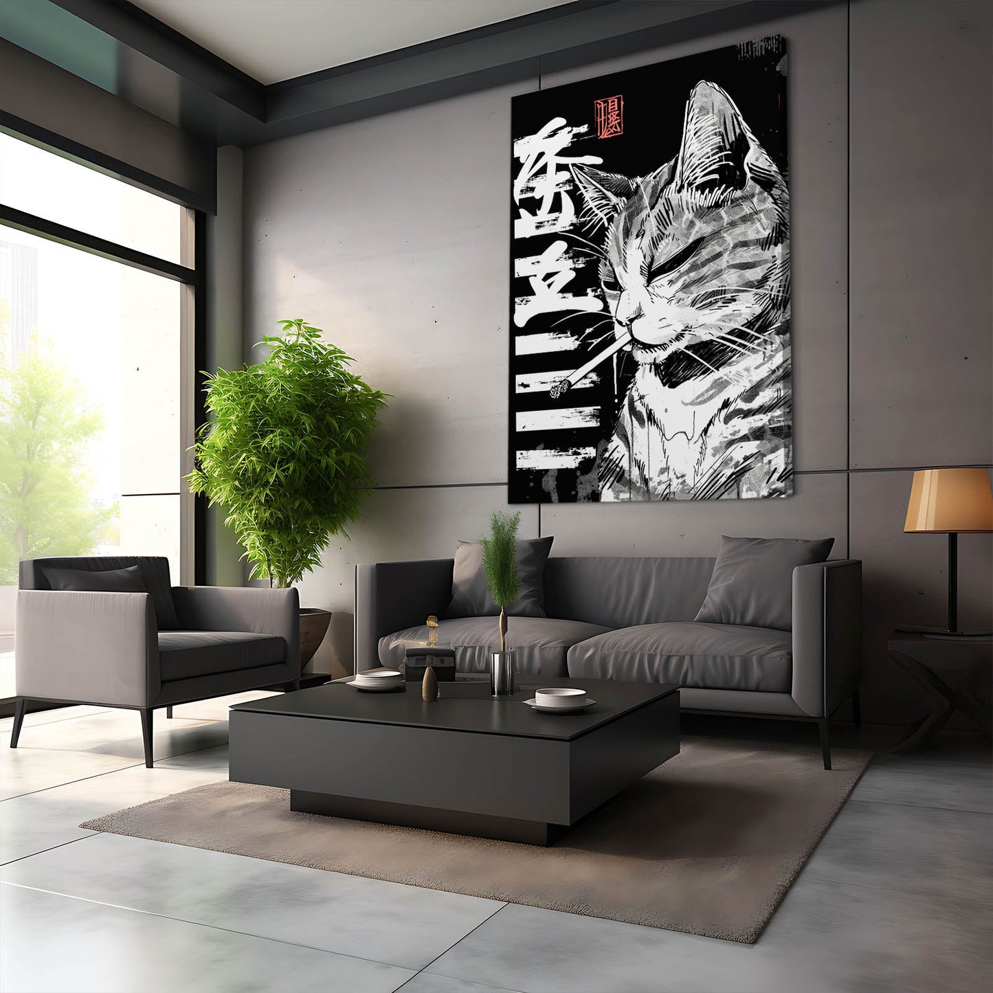 Zen Rebel Cat Wall Art