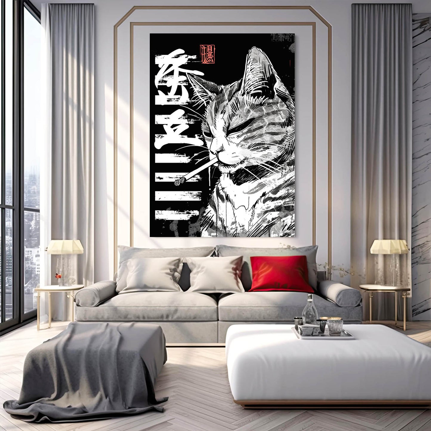 Zen Rebel Cat Wall Art