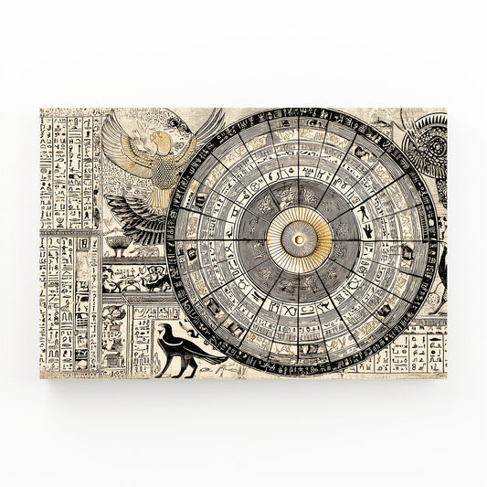 Zodiac Stone Chart Egyptian Prints – zodiac stone chart egyptian canvas print